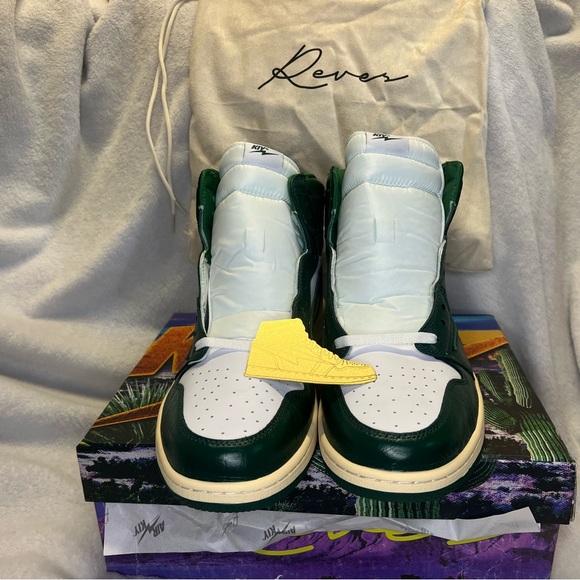 REVES PARIS GREEN CROC /WHITE SIZE 14 - Picture 1 of 16